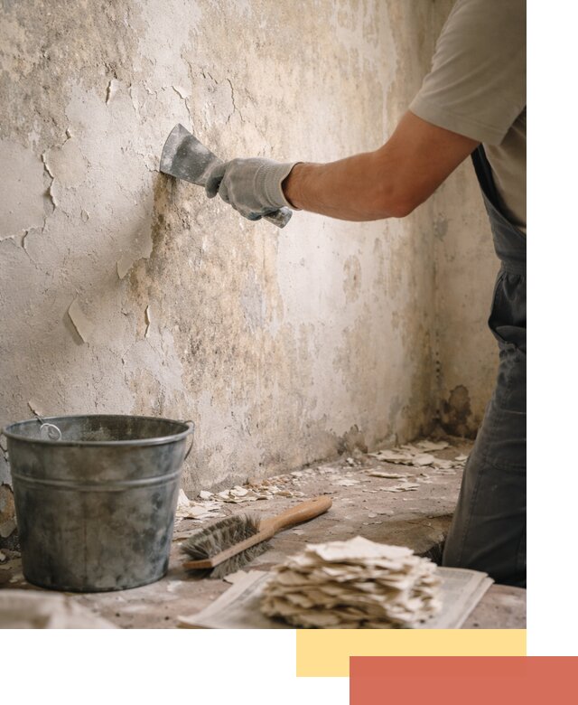 Удаление старой краски со стен в Ишиме качественно и быстро