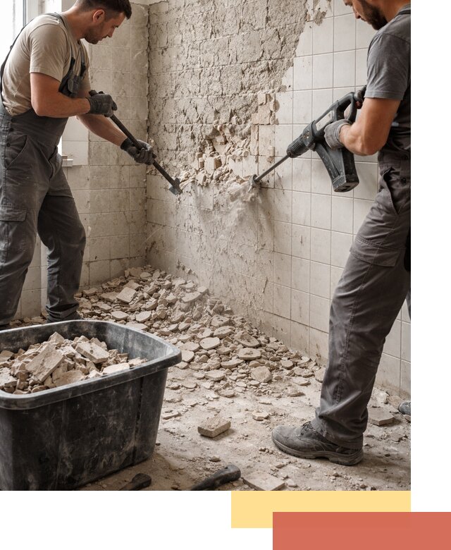 Демонтаж плитки со стен в Ишиме быстро и аккуратно