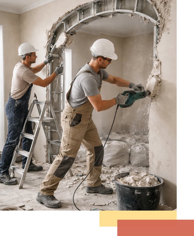 Демонтаж гипсокартонной арки в Ишиме быстро и аккуратно