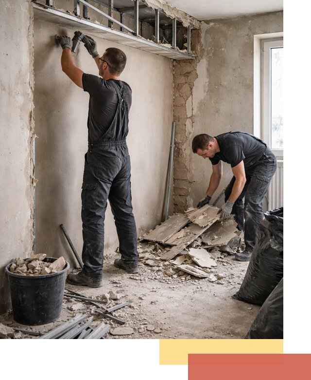 Демонтаж короба из гипсокартона в Ишиме быстро и аккуратно