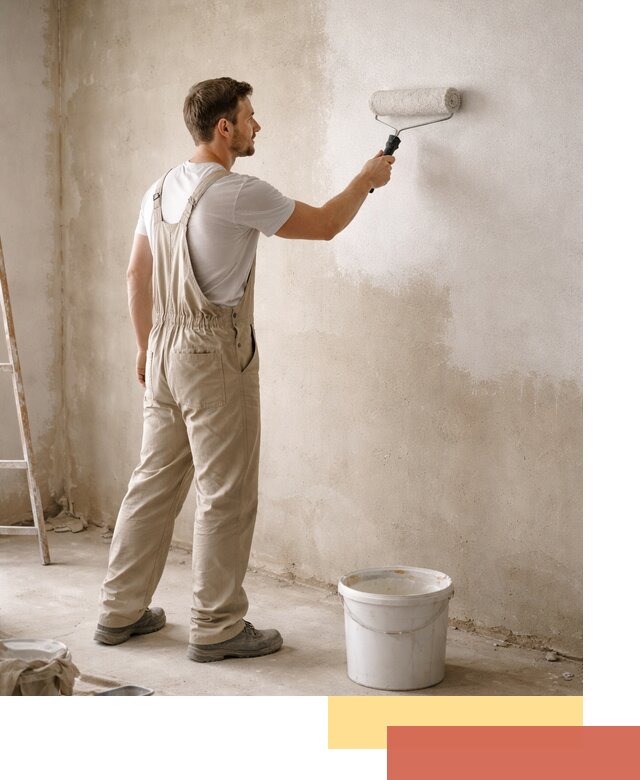 Грунтовка стен под отделку в Ишиме профессиональным раствором