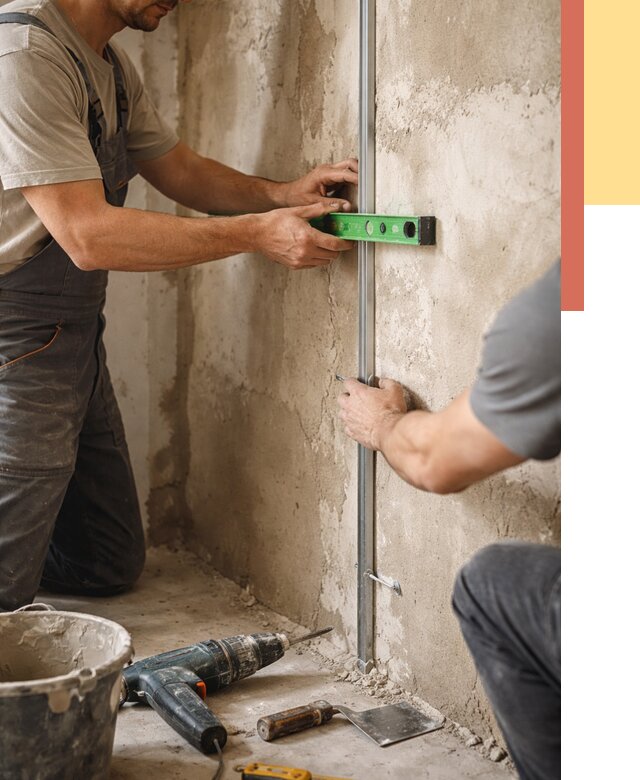 Установка штукатурных маяков в Ишиме от 7275 руб. — быстро и недорого | ОТДЕЛОЧНИК-Шм