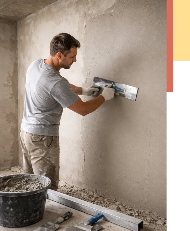 Штукатурка стен без маяков в Ишиме от 7483 руб/м2 — услуги и цена | ОТДЕЛОЧНИК-Шм