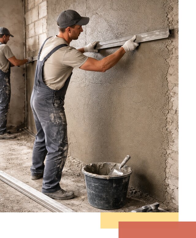 Штукатурка стен цементно-песчаная в Ишиме профессионально