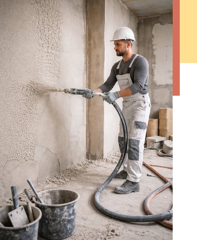 Машинная штукатурка стен в Ишиме под ключ от 6755 руб./м2 | ОТДЕЛОЧНИК-Шм