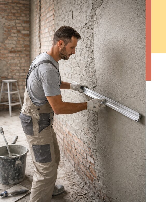 Штукатурка кирпичных стен в Ишиме от 4677 руб/м2 — быстро и недорого | ОТДЕЛОЧНИК-Шм