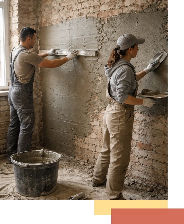 Штукатурка кирпичных стен в Ишиме — качественно и надежно