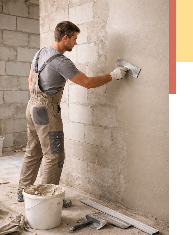 Штукатурка стен из газобетона в Ишиме от 2183 руб./м2 — быстро и недорого | ОТДЕЛОЧНИК-Шм