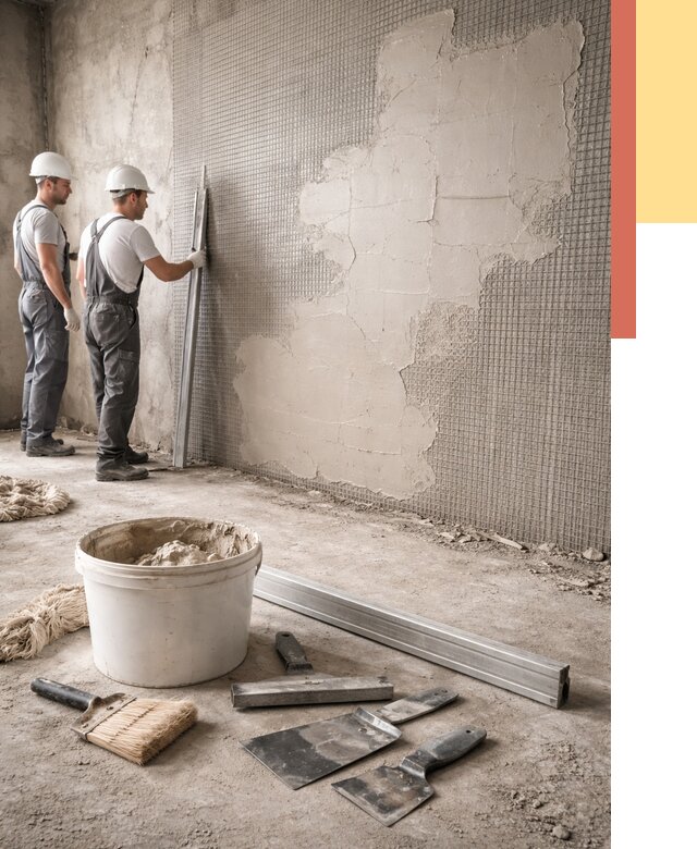 Штукатурка стен по сетке в Ишиме от 5716 руб./м2 — быстро и недорого | ОТДЕЛОЧНИК-Шм