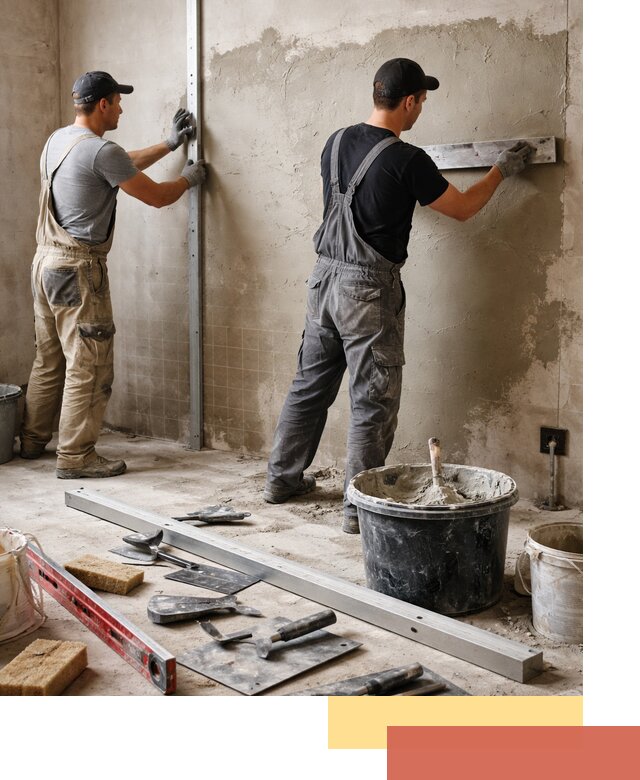 Профессиональная штукатурка стен под плитку в Ишиме