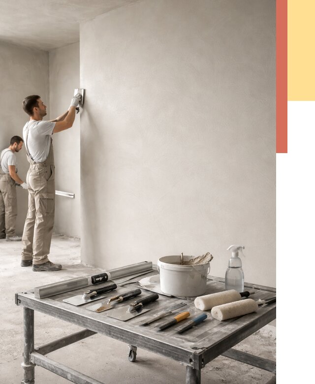 Штукатурка стен под покраску в Ишиме от 4677 руб./м² — качественно и недорого | ОТДЕЛОЧНИК-Шм