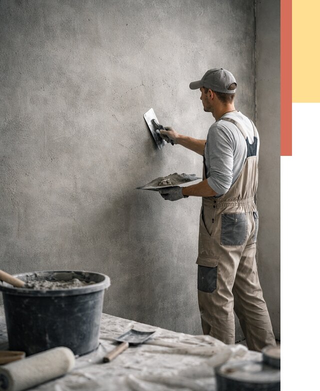 Декоративная штукатурка под бетон в Ишиме от 2598 руб./м² — нанесение под ключ | ОТДЕЛОЧНИК-Шм