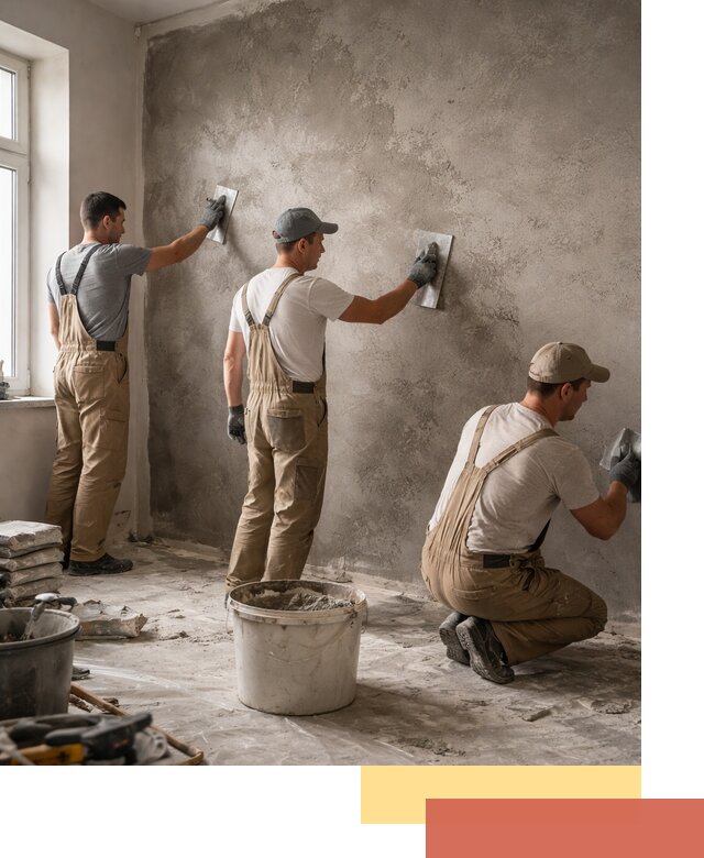 Декоративная штукатурка под бетон в Ишиме для стен и потолков