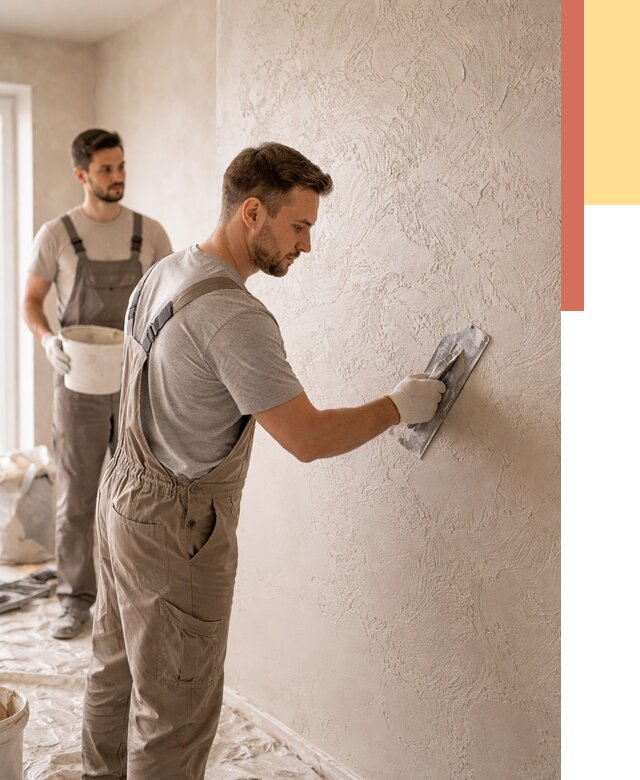 Фактурная штукатурка стен в Ишиме от 4365 руб./м² — заказать под ключ | ОТДЕЛОЧНИК-Шм