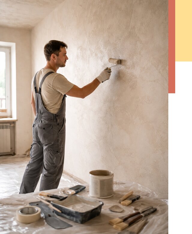 Нанесение лессирующей краски по декоративке в Ишиме от 1819 руб. | ОТДЕЛОЧНИК-Шм