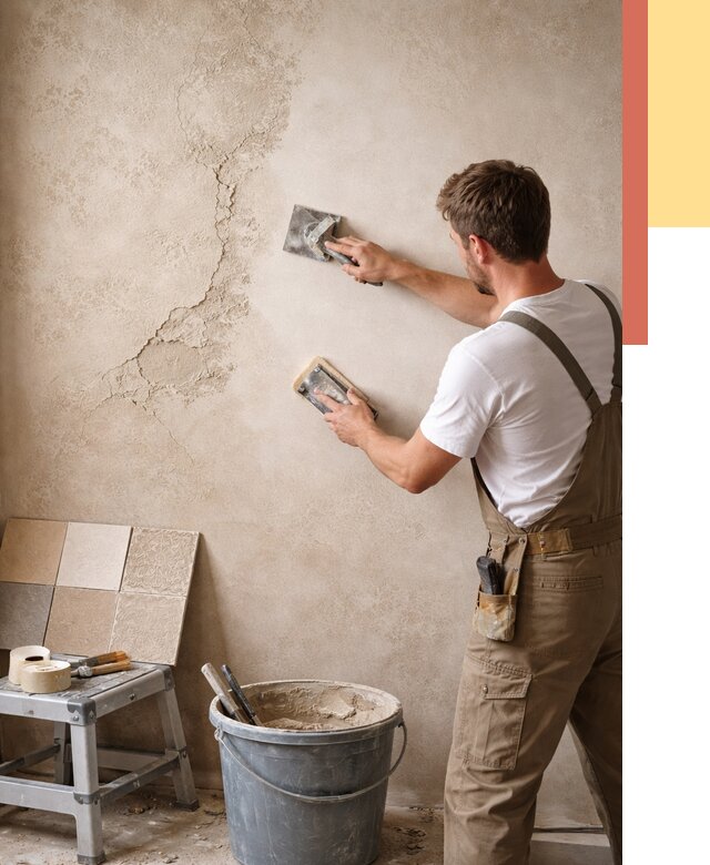 Ремонт декоративной штукатурки в Ишиме от 4677 руб. под ключ | ОТДЕЛОЧНИК-Шм