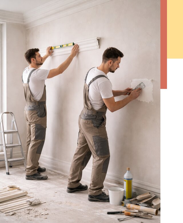 Монтаж лепнины на стены в Ишиме от 4677 руб. — недорого, быстро | ОТДЕЛОЧНИК-Шм