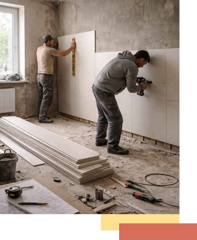 Монтаж ПВХ панелей на стены в Ишиме качественно и быстро