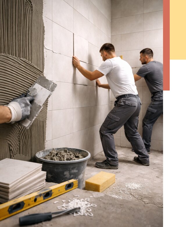 Укладка плитки на стены в Ишиме от 883 руб. — качественно и недорого | ОТДЕЛОЧНИК-Шм