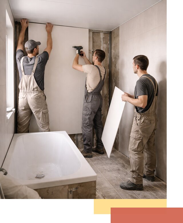 Отделка ванной панели ПВХ профессионально в Ишиме