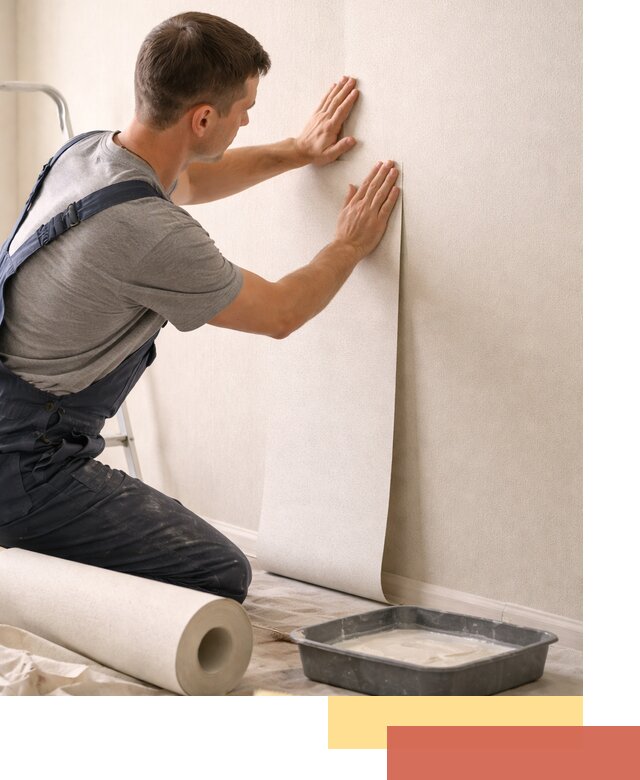 Поклейка флизелиновых обоев в Ишиме качественно и быстро