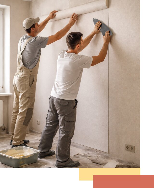 Поклейка виниловых обоев в Ишиме профессионально и качественно