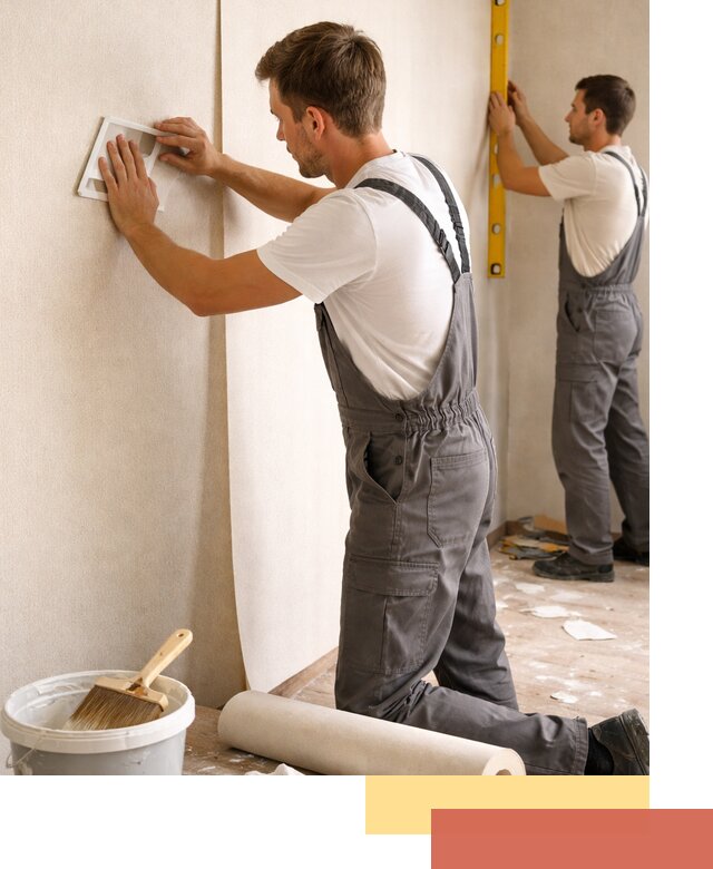 Поклейка бумажных обоев в Ишиме качественно и недорого