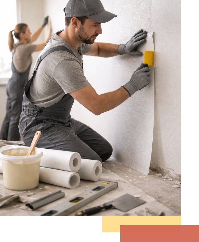 Поклейка стеклообоев профессионально в Ишиме