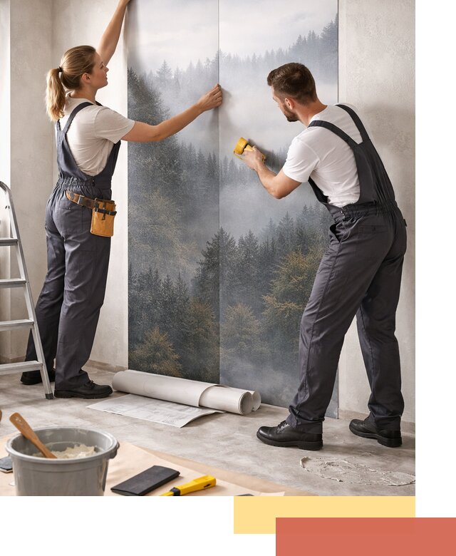 Поклейка фотообоев профессионально в Ишиме под ключ