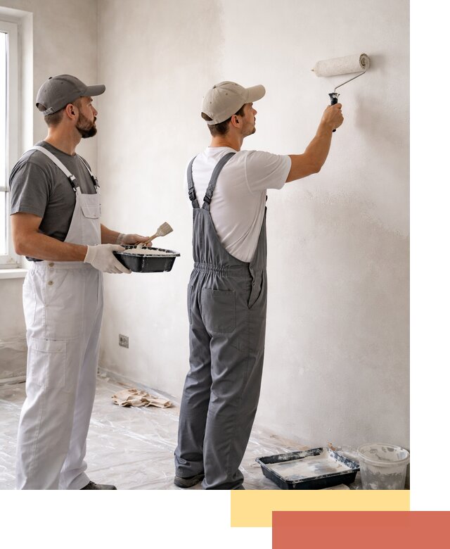 Покраска стен водоэмульсионной краской в Ишиме