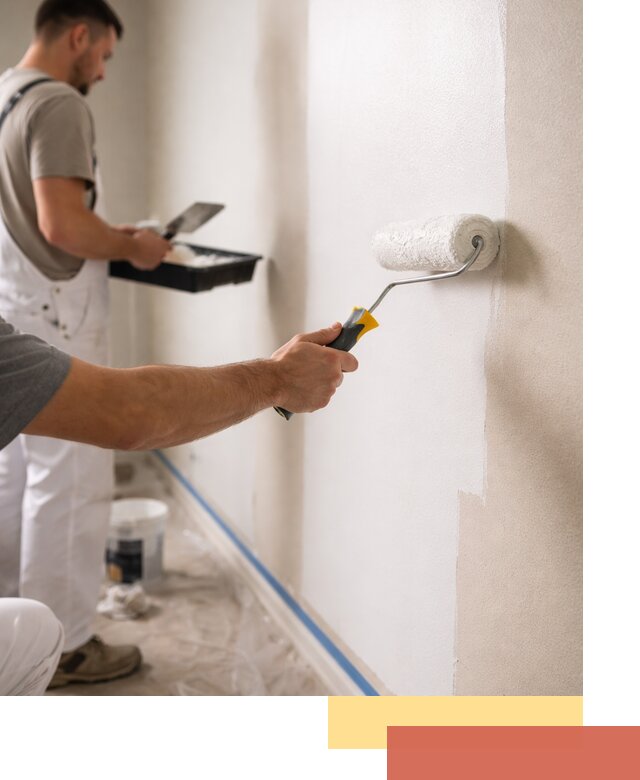 Покраска стен акриловой краской профессионально в Ишиме