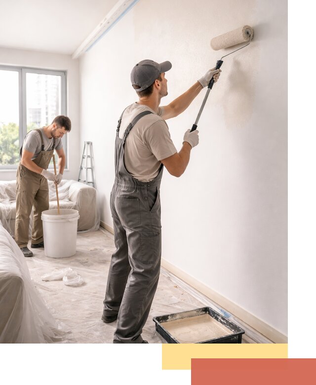 Покраска стен в офисе в Ишиме — быстрый и качественный ремонт