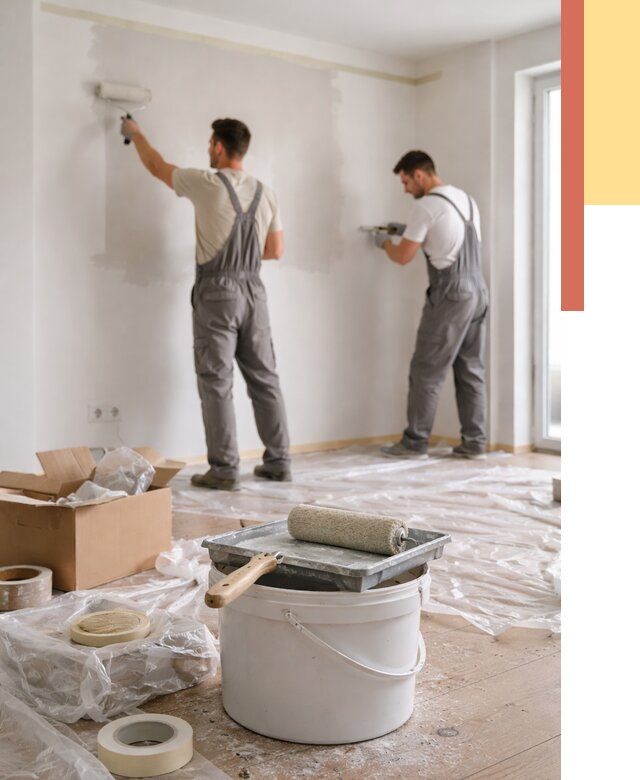 Покраска стен в квартире в Ишиме от 2598 руб/м2 — быстро и недорого | ОТДЕЛОЧНИК-Шм