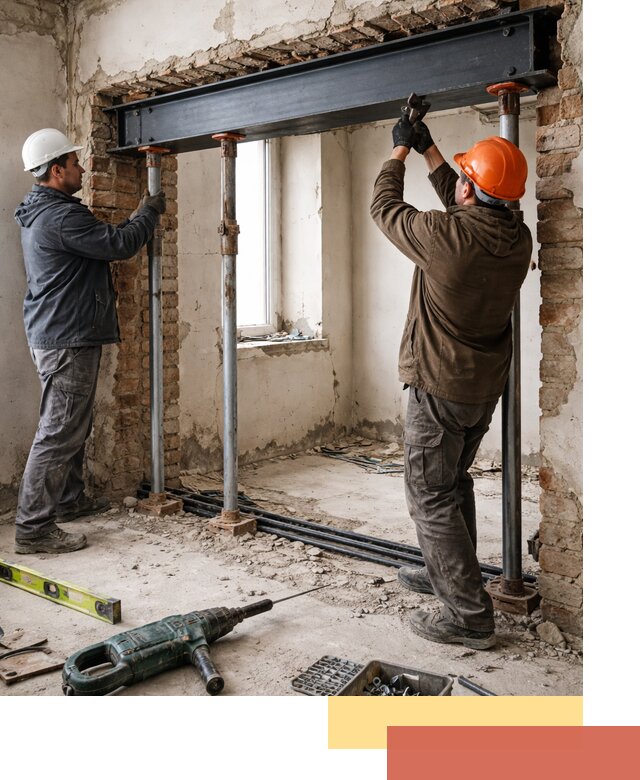 Усиление проема в стене в Ишиме для расширения и безопасности