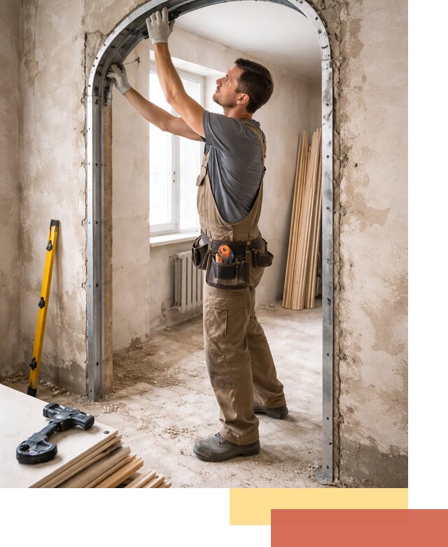 Устройство арочного проема в Ишиме под ключ