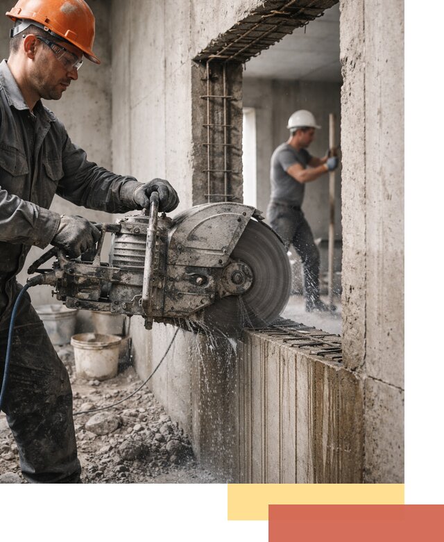 Алмазная резка проемов в Ишиме быстро и точно