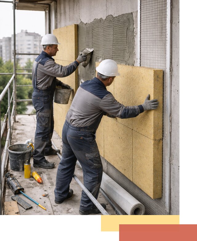 Утепление стен зданий и домов в Ишиме качественно и надежно