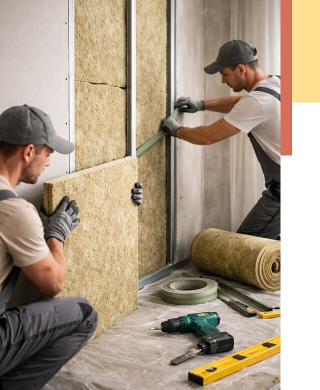 Шумоизоляция стен в Ишиме под ключ от 1923 руб. | ОТДЕЛОЧНИК-Шм