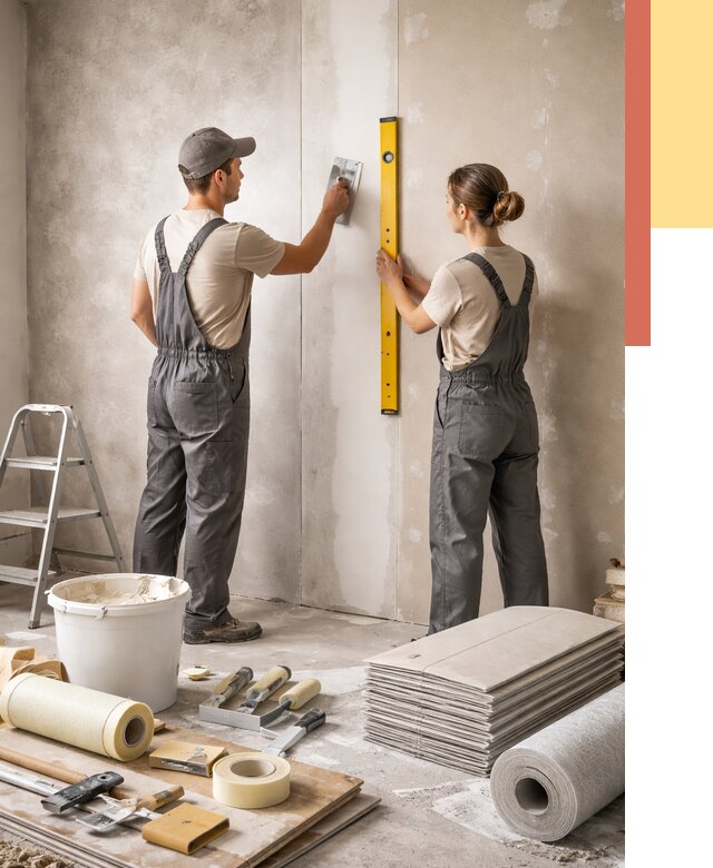 Отделка стен в Ишиме от 1559 руб/м² — недорого, быстро, под ключ | ОТДЕЛОЧНИК-Шм