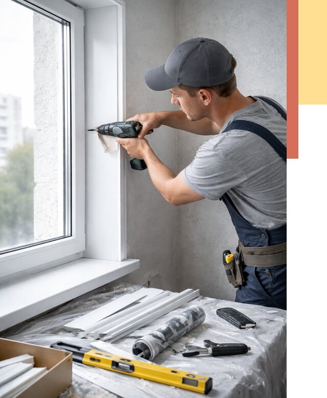 Установка пластиковых откосов в Ишиме от 2338 руб. | ОТДЕЛОЧНИК-Шм монтаж, быстро и недорого