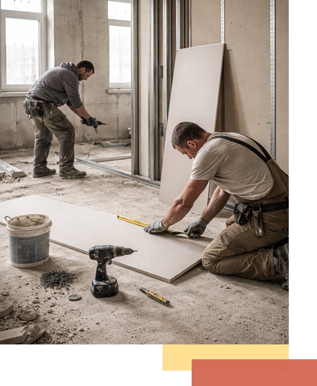 Кладка перегородок из ПГП под ключ в Ишиме