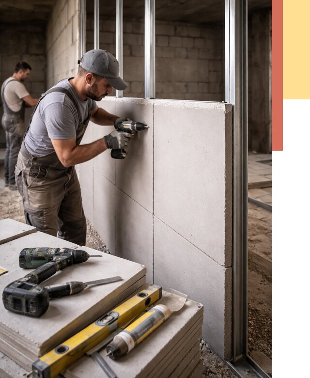 Кладка влагостойких перегородок ПГП в Ишиме от 1247 руб. под ключ | ОТДЕЛОЧНИК-Шм