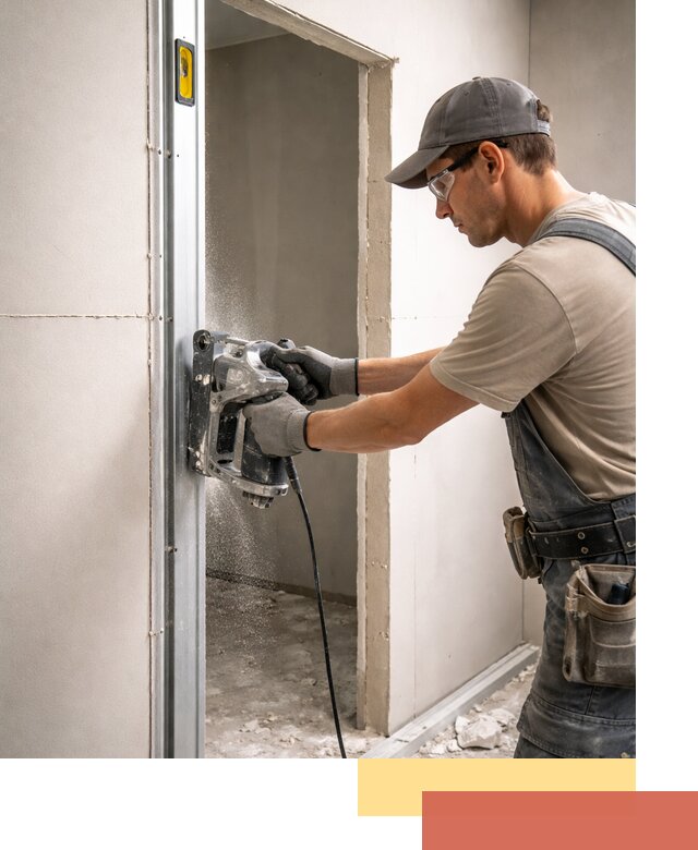 Устройство дверного проема в перегородке в Ишиме