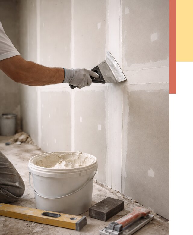 Шпаклевка перегородок из гипсокартона в Ишиме от 2598 руб. — услуги ОТДЕЛОЧНИК-Шм