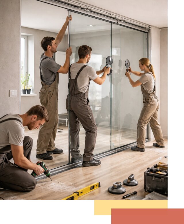 Изготовление стеклянных перегородок на заказ в Ишиме