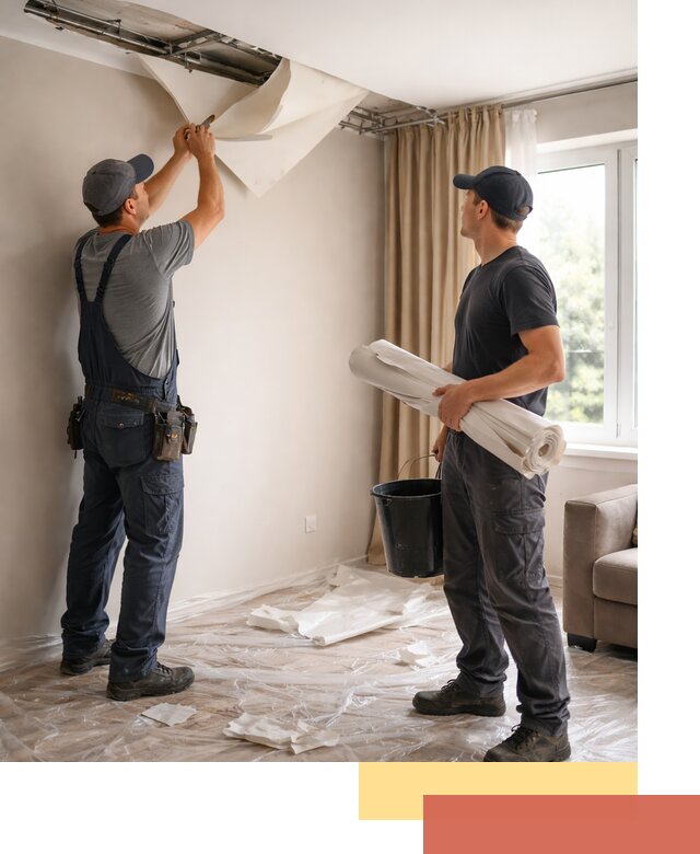 Демонтаж натяжного потолка в Ишиме быстро и аккуратно