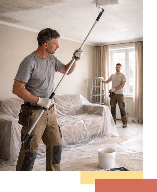 Грунтовка потолка в Ишиме — подготовка под покраску и отделку