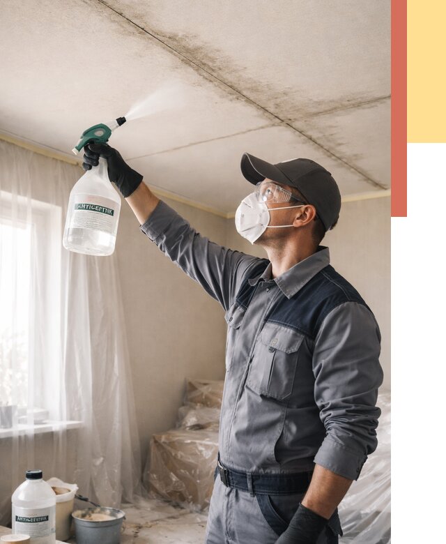 Антисептическая обработка потолка в Ишиме от 2598 руб. | ОТДЕЛОЧНИК-Шм