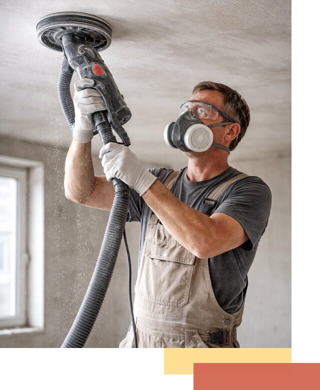 Шлифовка потолка в Ишиме — качественная подготовка под отделку