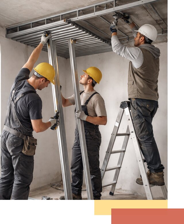 Монтаж реечного потолка под ключ в Ишиме